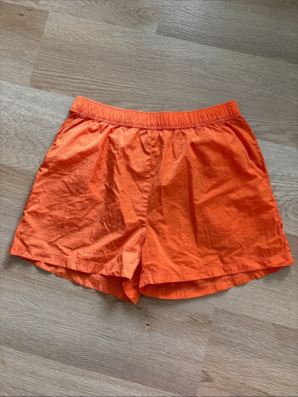 TNA Bright Orange Elastic-Waist Shorts